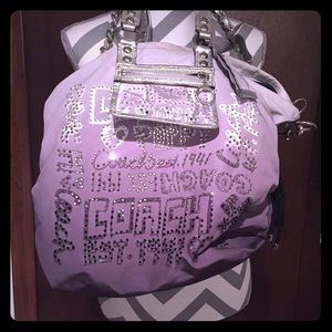 Coach Poppy grey bag